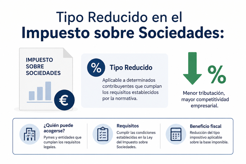 Tipo Reducido en el Impuesto sobre Sociedades: